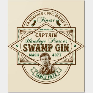 MASH 4077 Swamp Gin Label Lts Posters and Art